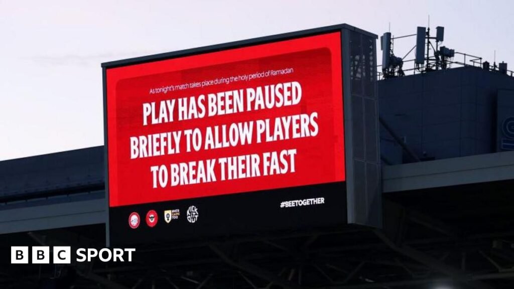 ప్రీమియర్ లీగ్ మరియు EFL విరామాలు fpermitor రంజాన్ అనుమతిస్తాయి