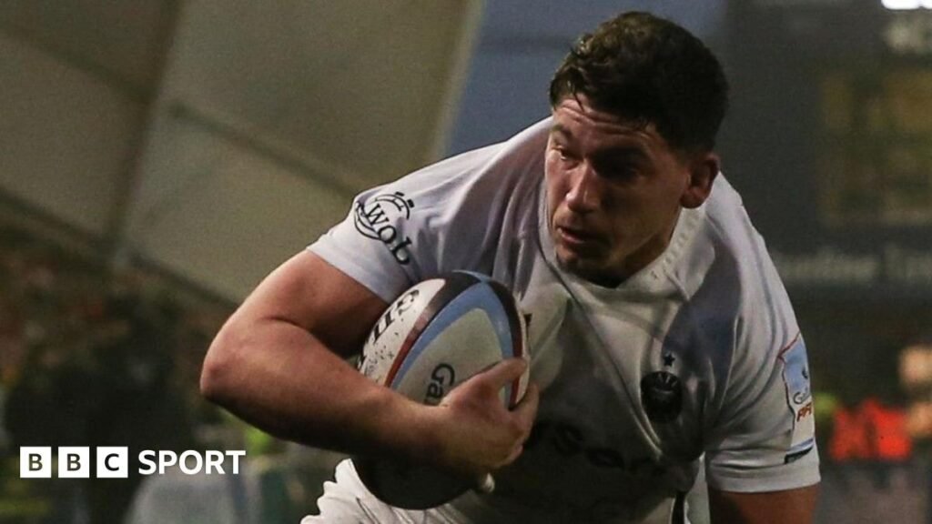 ప్రేమ్ రగ్బీ కప్: సేల్ 19-60 బాత్: డాన్ ఫ్రాస్ట్ హ్యాట్రిక్‌తో స్టార్స్