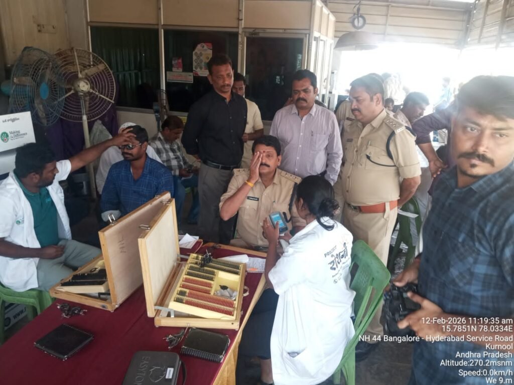 లారీ & ట్రక్ డ్రైవర్లకు ఉచిత ఆరోగ్య, కంటి పరీక్షలు