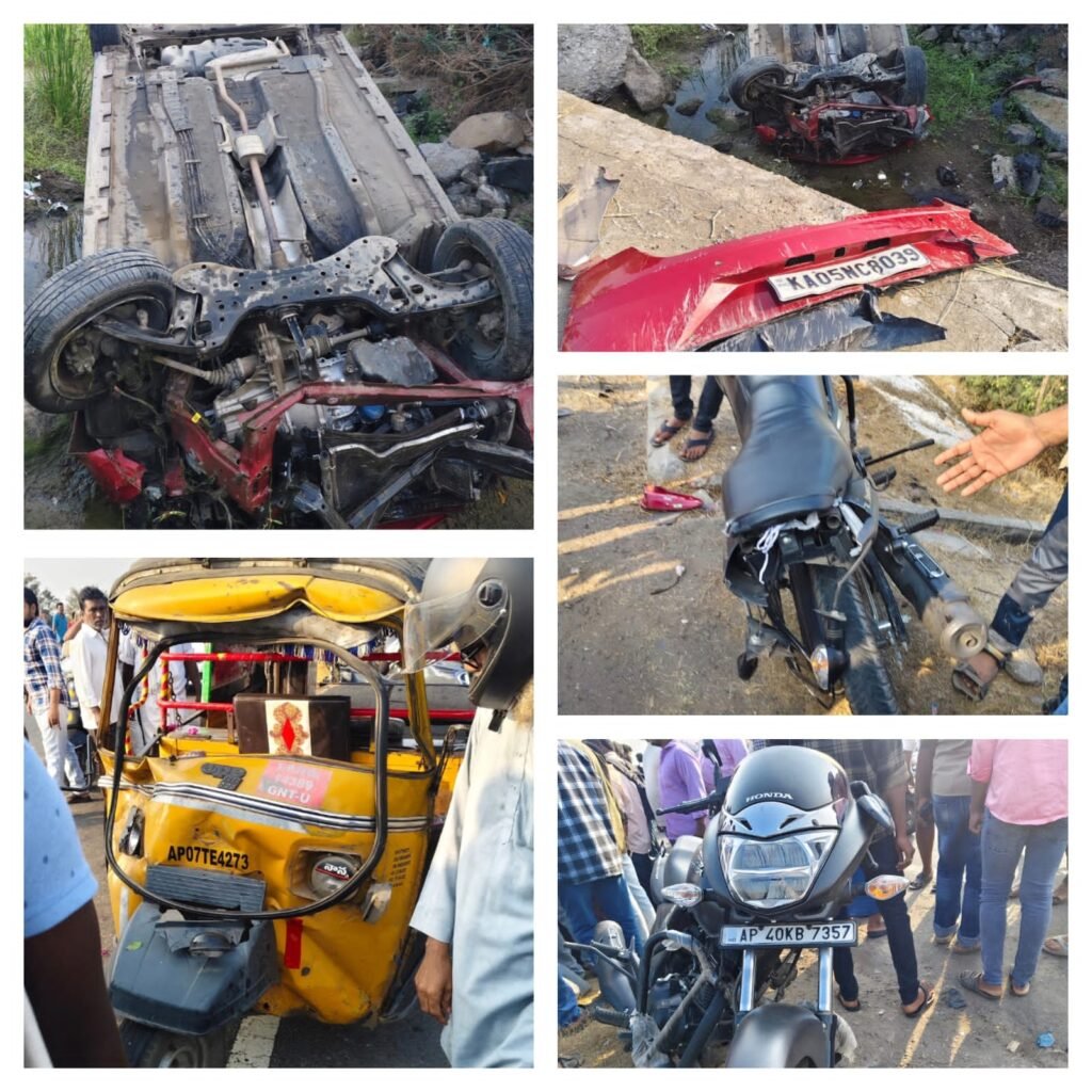 పల్నాడు జిల్లాలో ఘోర రోడ్డు ప్రమాదం