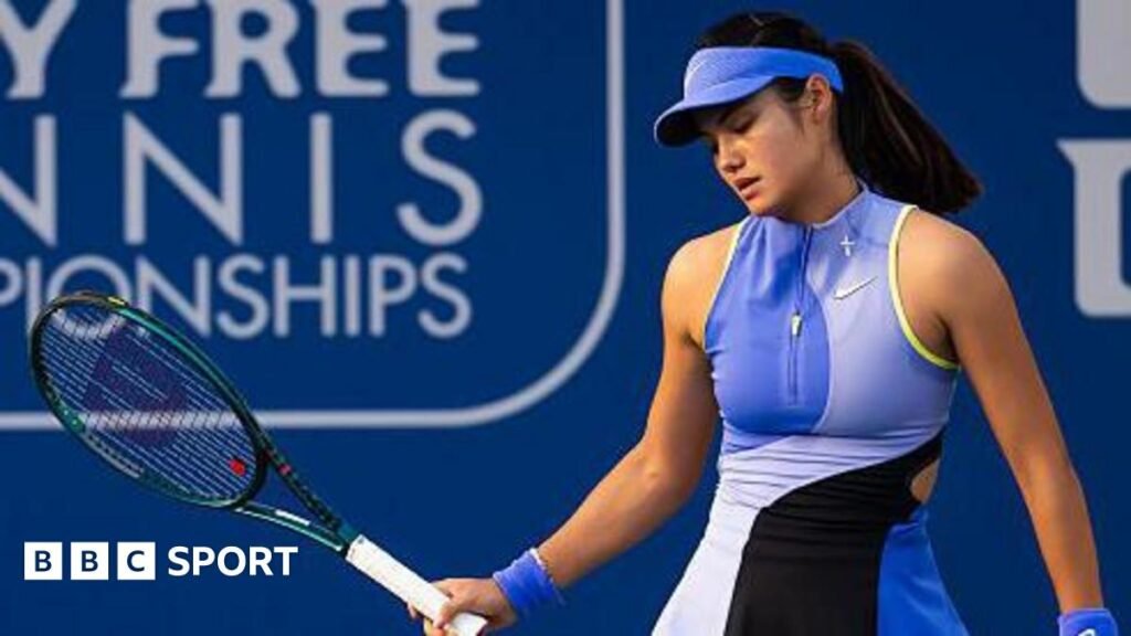 ఎమ్మా రాడుకాను: దుబాయ్ టెన్నిస్ ఛాంపియన్‌షిప్ మొదటి రౌండ్‌లో బ్రిటన్ అదృష్ట పరాజయంతో ఓడిపోయాడు