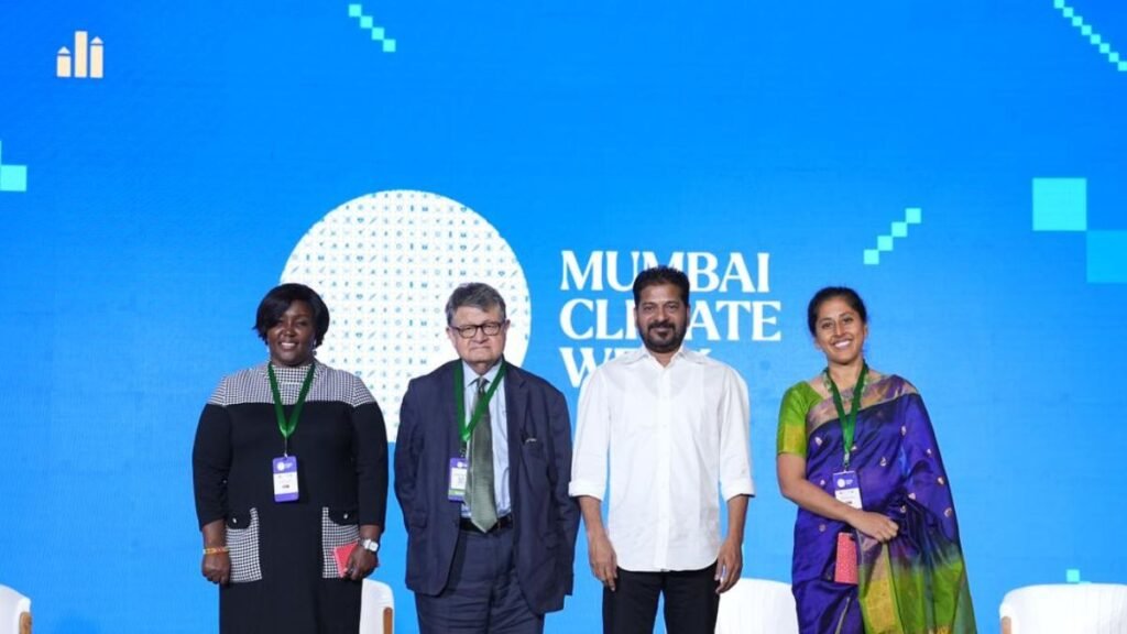 CM Revanth Reddy: హైదరాబాద్ ఇక ‘నెట్ జీరో’ సిటీ.. ఇండస్ట్రీలన్నీ అవుట్! | ముంబై క్లైమేట్ వీక్‌లో సీఎం రేవంత్ రెడ్డి: 2034 నాటికి నికర-జీరో హైదరాబాద్ కోసం విజన్ మరియు 1 ట్రిలియన్ డాలర్ ఎకానమీ