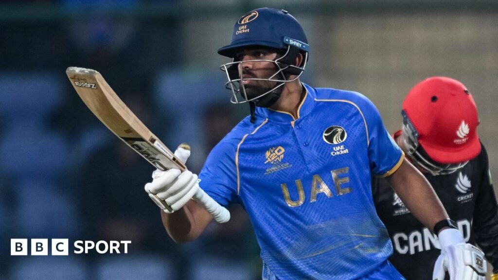 T20 ప్రపంచ కప్: ఆర్యన్ష్ శర్మ మరియు సోహైబ్ ఖాన్ హాఫ్ సెంచరీల కారణంగా కెనడాపై విజయంతో UAE సూపర్ 8 లను సాధించాలనే ఆశను పెంచుకుంది