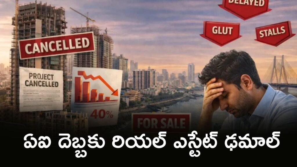 రియల్ ఎస్టేట్: కుప్పకూలిన మార్కెట్. రియల్ ఎస్టేట్ పై AI పంజా! | రియల్ ఎస్టేట్ మార్కెట్ హెచ్చరిక: ఉత్పాదక AI జాబ్ రిస్క్‌ల కారణంగా DLF, శోభా మరియు ప్రెస్టీజ్ స్టాక్‌లు ఎందుకు పడిపోతున్నాయి
