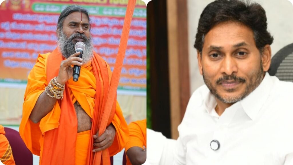 హిందూ ధర్మంపై విశ్వాసం లేని జగన్-సాధు సంఘాల ఫైర్..! | హిందూ ధర్మంపై విశ్వాసం లేదు’: తిరుమల నెయ్యి కల్తీపై వైఎస్‌ జగన్‌పై సాధు పరిషత్‌ మండిపడ్డారు.