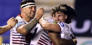 సూపర్ లీగ్: విగాన్ వారియర్స్ 23-22 యార్క్ నైట్స్ – విగాన్ 100% విజయవంతమైన ప్రారంభాన్ని పొడిగించింది