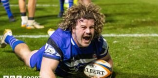 ప్రేమ్: బాత్ 62-15 సారాసెన్స్ – తొమ్మిది-ప్రయత్నాల బాత్ ప్రకటన విజయంతో సారాసెన్స్ను కూల్చివేస్తుంది.