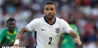 కైల్ వాకర్: బర్న్లీ డిఫెండర్ ఇంగ్లండ్ తరఫున 96 క్యాప్లు గెలిచిన తర్వాత అంతర్జాతీయ ఫుట్బాల్ నుండి రిటైర్ అయ్యాడు