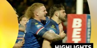 ఛాలెంజ్ కప్ ముఖ్యాంశాలు: వేక్ఫీల్డ్ ట్రినిటీ లీడ్స్ రైనోస్ను ఓడించి క్వార్టర్ ఫైనల్స్కు చేరుకుంది.