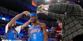 షాయ్ గిల్జియస్-అలెగ్జాండర్ 63 సంవత్సరాల NBA పాయింట్ల రికార్డును బద్దలు కొట్టాడు