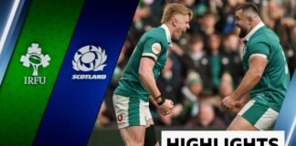 సిక్స్ నేషన్స్ 2026 ముఖ్యాంశాలు: ఐర్లాండ్ 43-21 స్కాట్లాండ్