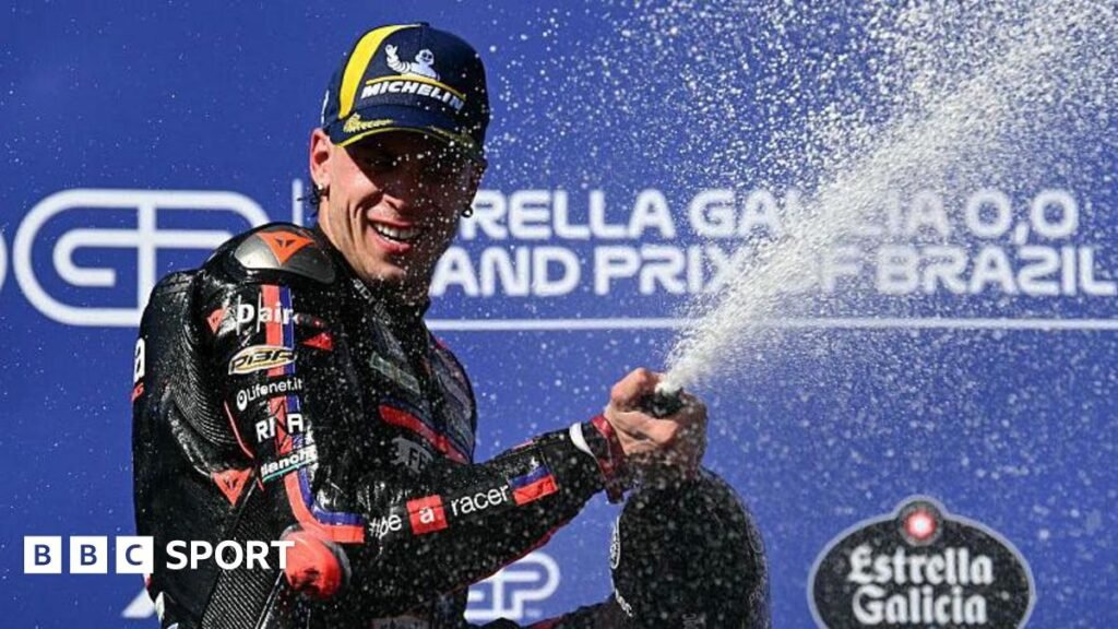 MotoGP: విపరీతమైన వేడి కారణంగా కుదించిన రేసులో బ్రెజిల్‌లో మార్కో బెజ్జెచి గెలుపొందాడు