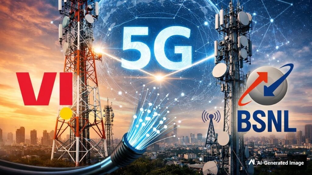 జియోకు చుక్కలు చూపించేలా భారీ స్కెచ్! : BSNL – Vi దోస్తీ | BSNL మరియు Vi భాగస్వామ్యం: భారతదేశం అంతటా వేగవంతమైన 5G రోల్ అవుట్ కోసం టవర్లు మరియు స్పెక్ట్రమ్‌లను పంచుకోవడానికి టెలికాం దిగ్గజాలు