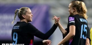 ఇంగ్లండ్ ఉక్రెయిన్ను 6-1తో ఓడించి సరీనా విగ్మాన్ కోరిన ‘స్పష్టమైన విజయాన్ని’ అందించింది