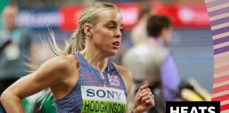 800 మీటర్ల సెమీస్లోకి హాడ్కిన్సన్ బ్రీజ్ చేశాడు