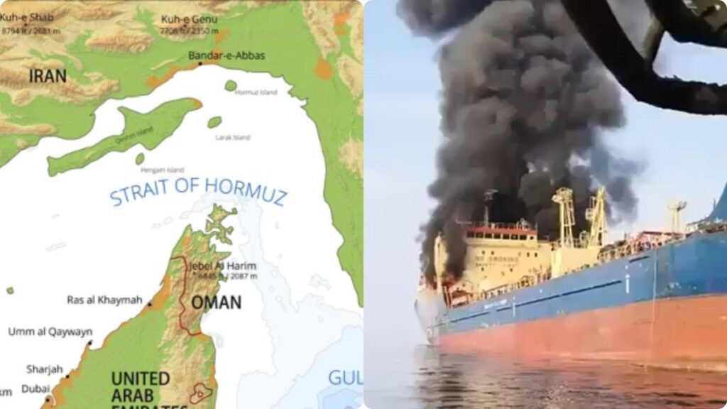 Iran War: ఇరాన్ వార్ లో భారత్ కు తొలి షాక్..! హార్ముజ్ జలసంధిలో..! | ఖమేనీని హతమార్చిన తర్వాత ఇరాన్ హోర్ముజ్ జలసంధిలో 15 మంది భారతీయ సిబ్బందితో ఆయిల్ ట్యాంకర్‌పై దాడి చేసి మునిగిపోయింది.