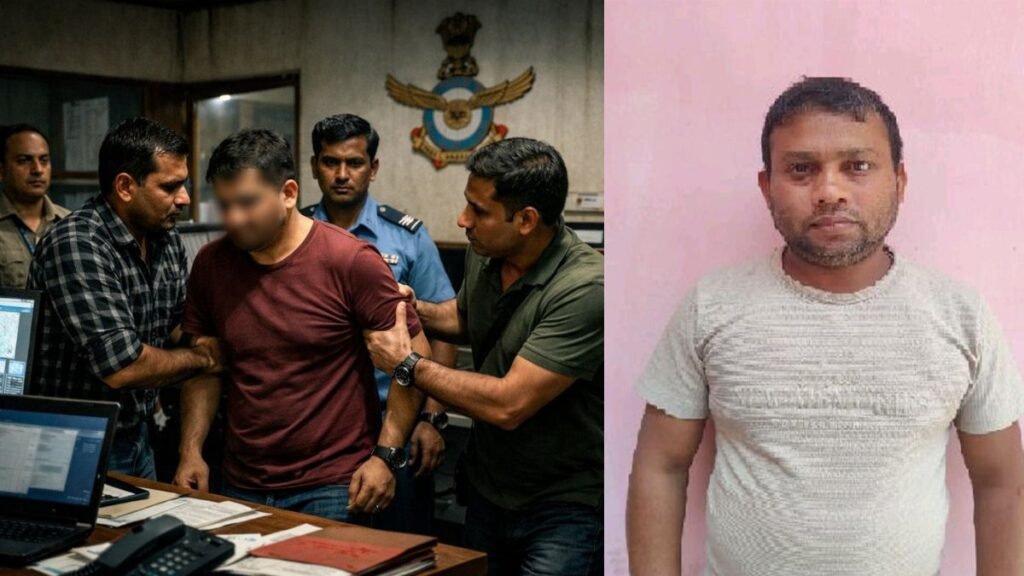 మన వాయుసేనలో పాక్ గూఢచారి: దేశ భద్రతను పాకిస్థాన్‌కు తాకట్టు | గూఢచర్యం కోసం IAF ఉద్యోగి అరెస్ట్: సుమిత్ కుమార్ క్షిపణి మరియు ఫైటర్ జెట్ రహస్యాలను పాకిస్తాన్ హ్యాండ్లర్లకు లీక్ చేశాడు