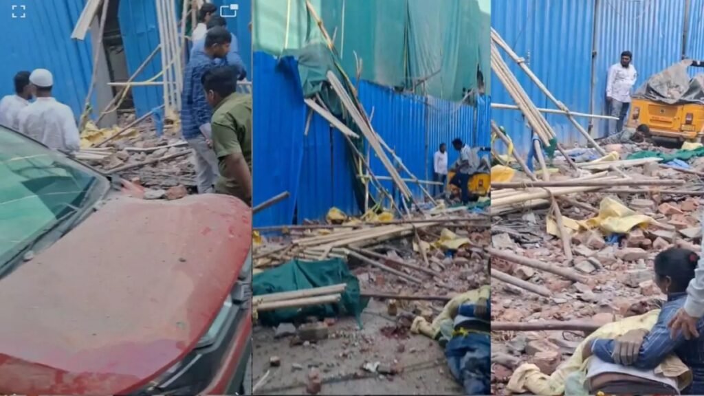 ‘కూలి’న బతుకులు.. నలుగురు మృతి.. ఆరుగురి పరిస్థితి విషమం.. | హైదరాబాద్‌లోని అల్ అస్నాత్ కాలనీలోని టోలీచౌకీ హర్రర్ బిల్డింగ్ కూలి 4, 6 మందికి తీవ్ర గాయాలు