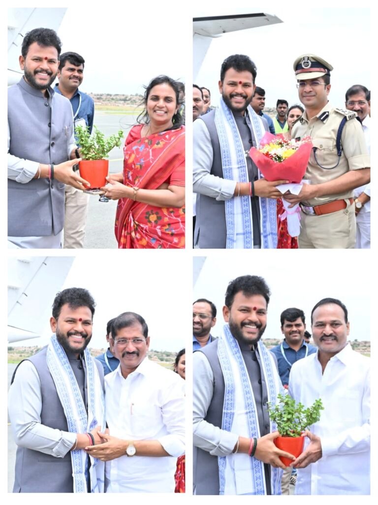 కర్నూలులో మంత్రి కింజరాపు రామ్మోహన్ నాయుడుకి ఘన స్వాగతం